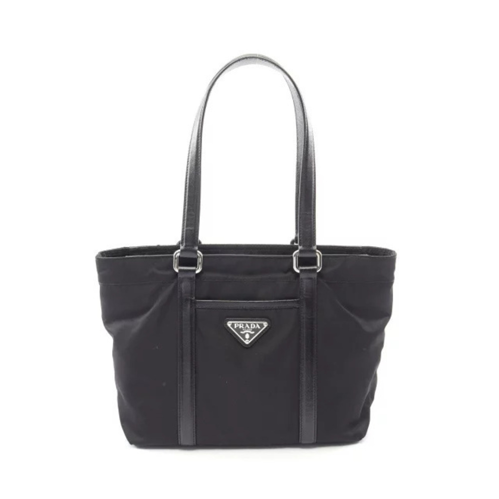 Prada Tote Tessuto Saffiano Bag Saffiano Leather Black